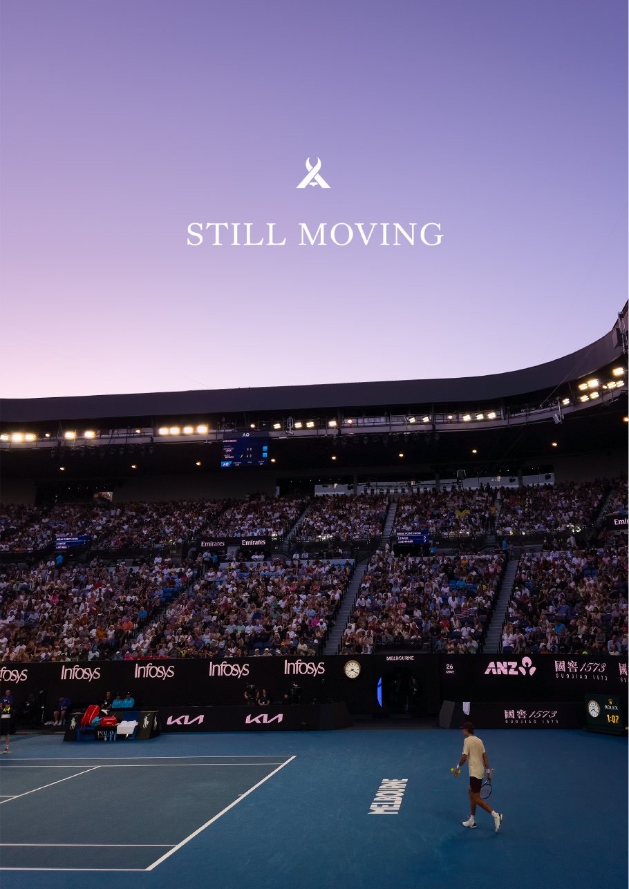 Still Moving cover, Rod Laver Arena at dusk