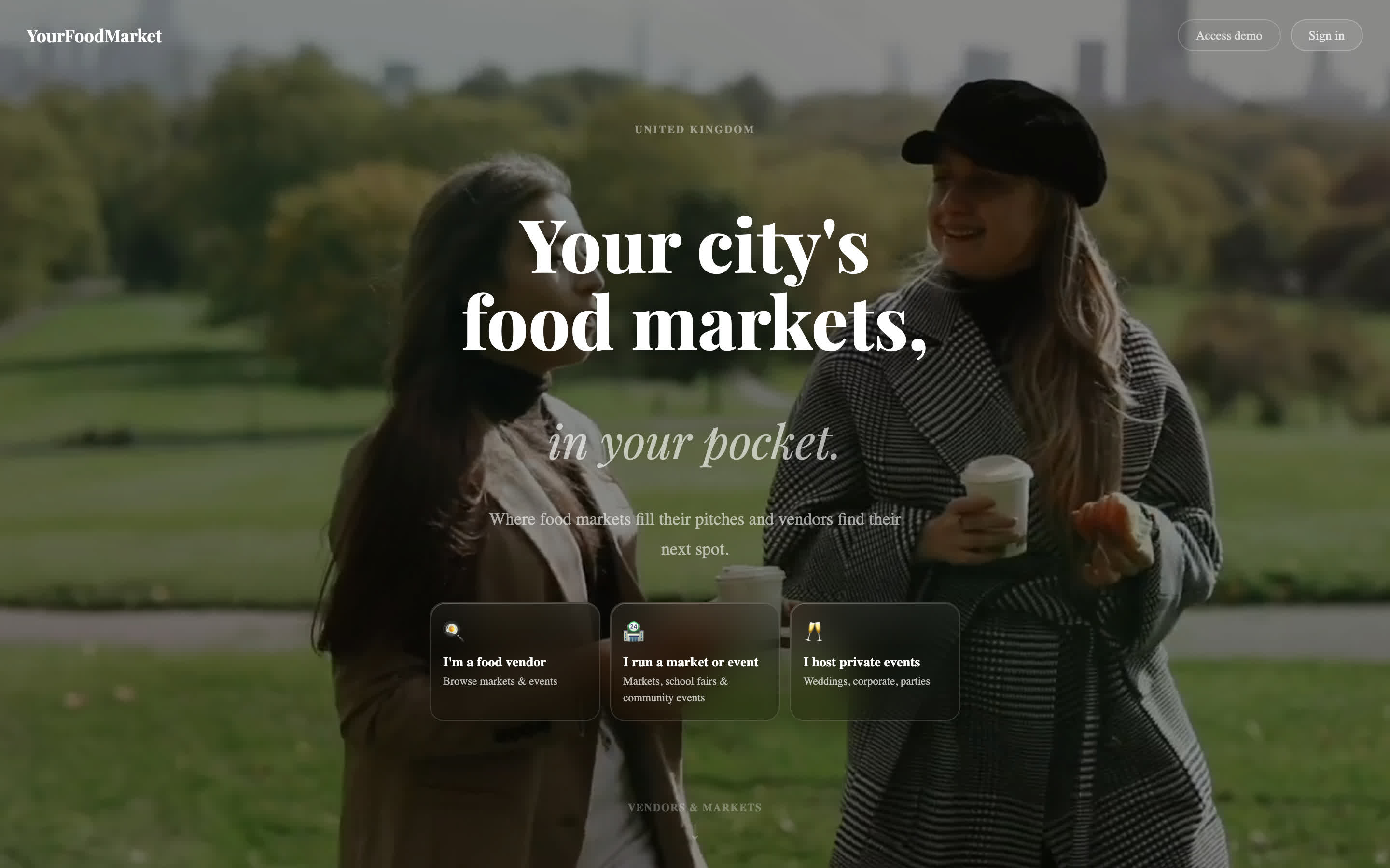yourfoodmarket.co.uk — the front door